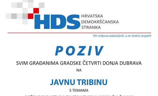 Javna tribina Donje Dubrave: Rješenje prometne infrastrukture