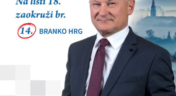 POZIV NA IZBORE- II. IZBORNA JEDINICA- KANDIDAT BRANKO HRG