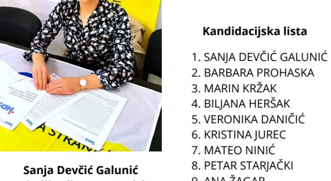 LISTA HDS-A ZA GRADSKO VIJEĆE GRADA POPOVAČE